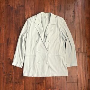 Vintage Stephanie Andrews Blazer Womens Size 10 Green 90s Career Made in USA